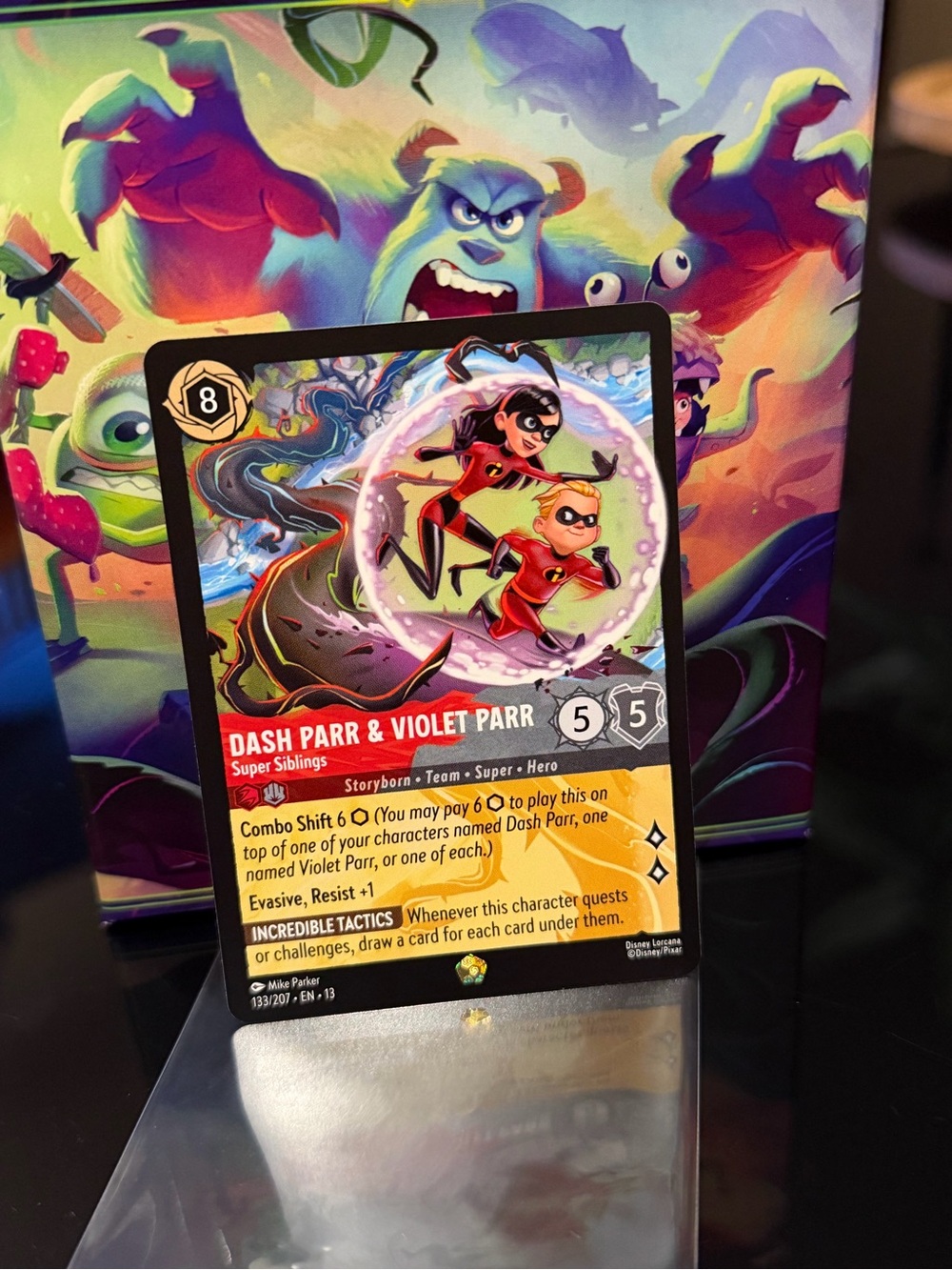 Dash Parr & Violet Parr - Super Siblings card legendary Lorcana